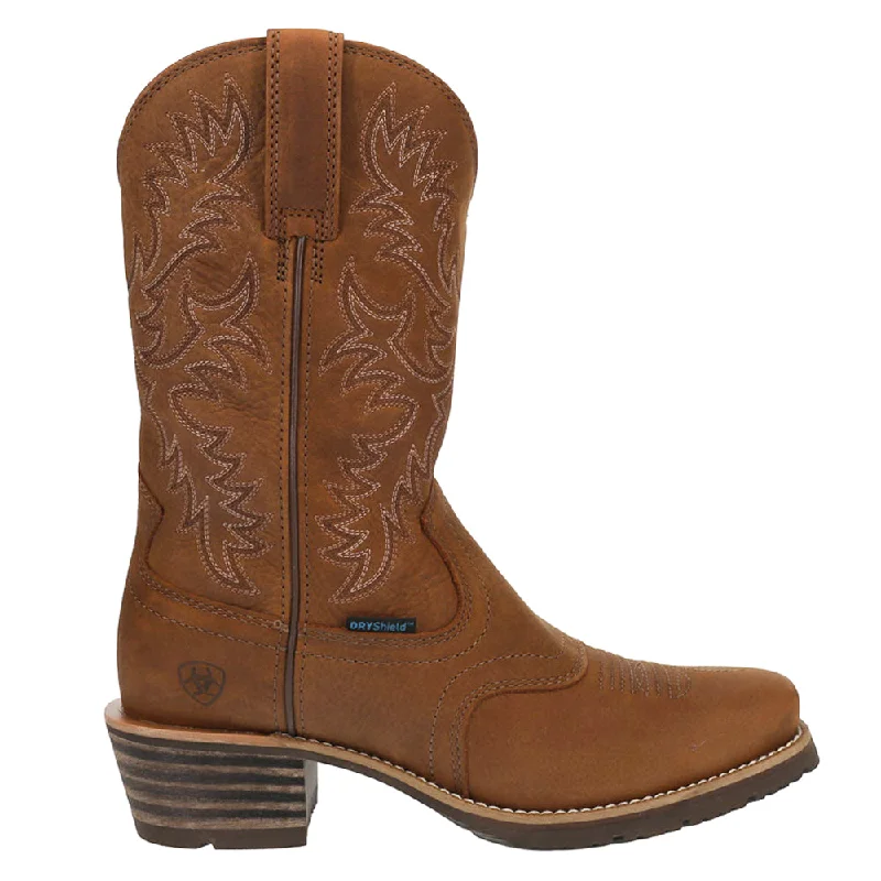 Hybrid Roughstock Embroidered Square Toe Cowboy Boots