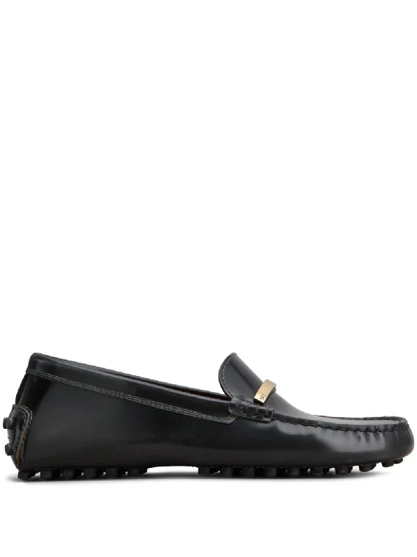 TOD'S Women's Patent Leather Loafers with Rubber Sole