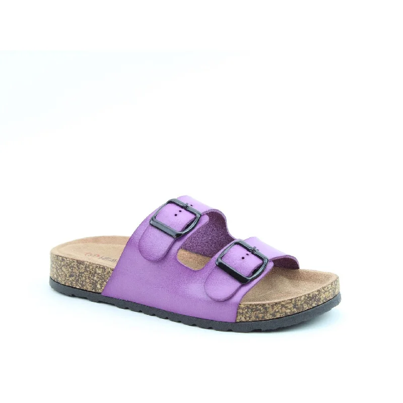 Heavenly Feet Harmony2 Ladies Lilac Vegan Slider Sandals