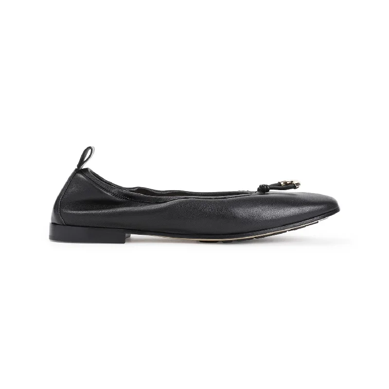 GIORGIO ARMANI Lamb Leather Ballerina Flats for Women