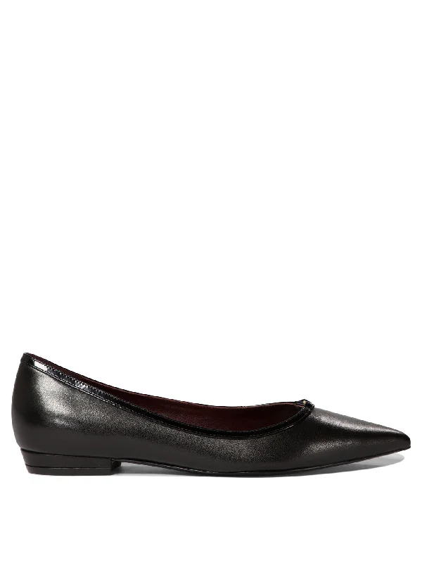 TORY BURCH Double Buckle Pointed Toe Ballet Flats