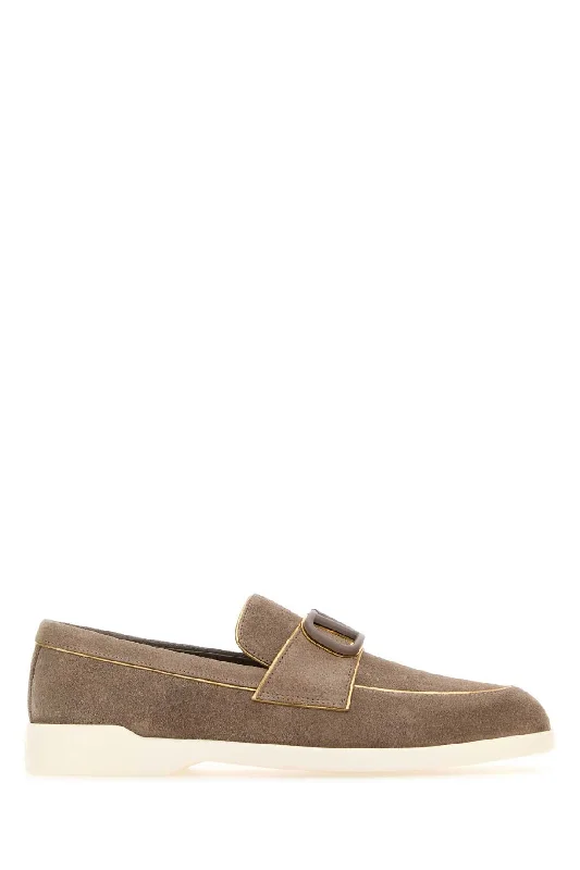 VALENTINO GARAVANI Suede VLogo Loafers for Women - Size Options Available