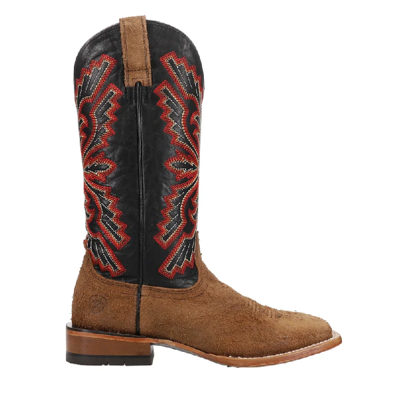 Sting Embroidered Square Toe Pull On Cowboy Boots