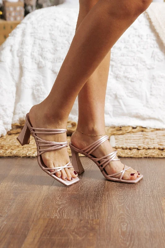 Matisse Rooney Strappy Heeled Sandals - Rose - FINAL SALE