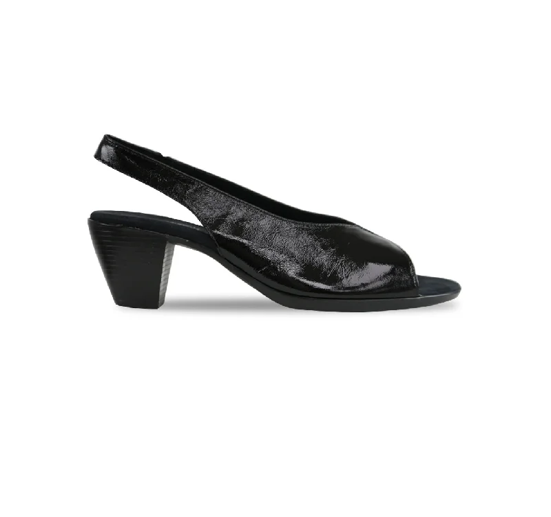 BLACK CRINKLE PATENT