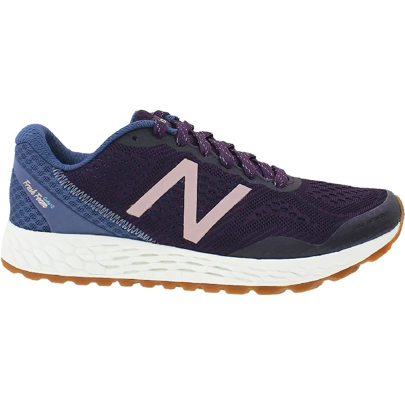 Women's New Balance WTGOBIM2 Fresh Foam Gobi Trail Running Shoes Aubergine/Vintage Indigo/Rose Gold Mesh