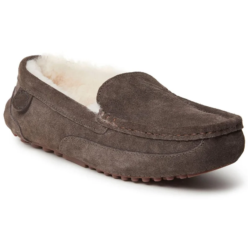 Fireside by Dearfoams Womens Lined Australian Shearling Lined Moccasin Slippers