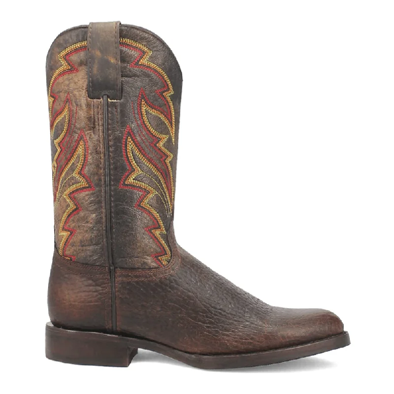 Young Gun Embroidered Round Toe Cowboy Boots