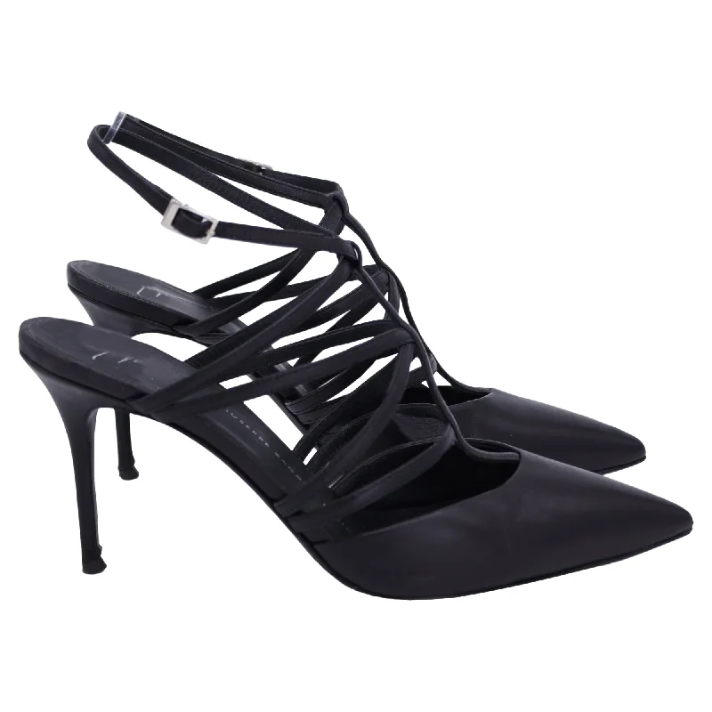 Giuseppe Zanotti Natasha Pumps in Black Leather