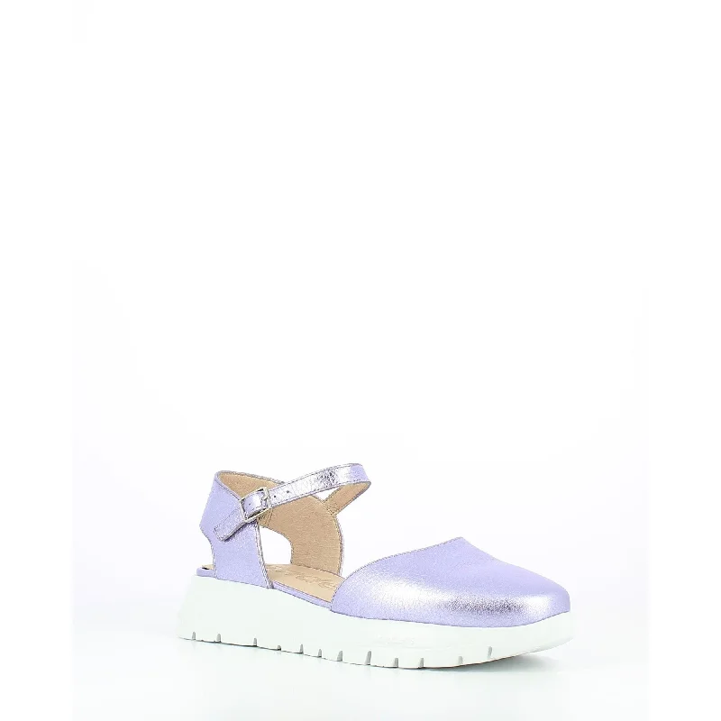 Wonders A-2441 Glow Ladies  Spanish Lavender Leather Buckle Sandals