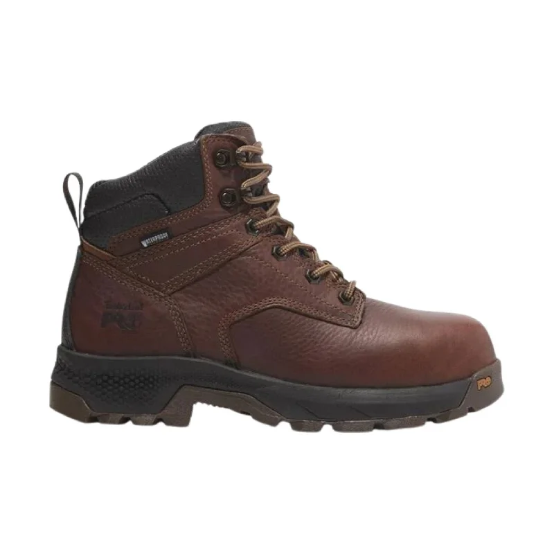 Timberland Pro Women's Titan EV 6 Inch 400G Composite Toe Waterproof Work Boots - Brown/Coffee Tailgate