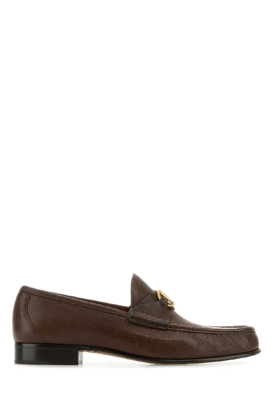 VALENTINO GARAVANI Leather VLogo Loafers for Men - 25S Season