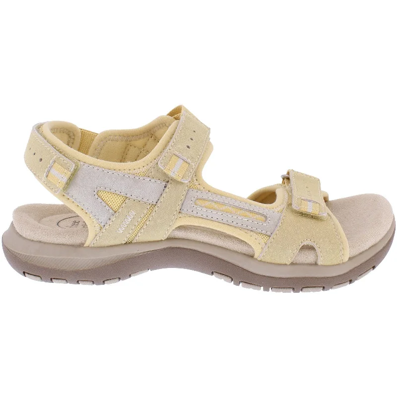 Free Spirit 41062 Ziri Ladies Straw/Multi Leather Arch Support Touch Fastening Sandals