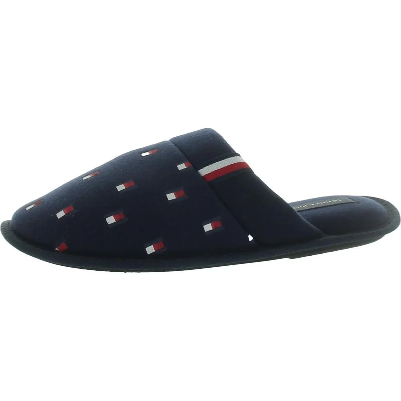 Tommy Hilfiger Mens Xander Knit Logo Slide Slippers