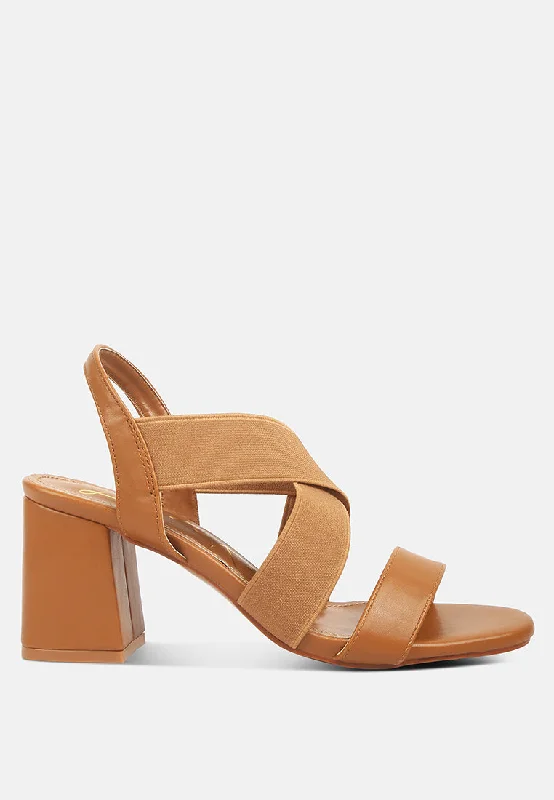 comfortable straps block heel sandals