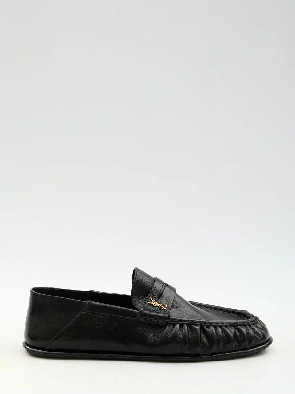 SAINT LAURENT Luxury Nappa Loafers - Men's Size Available