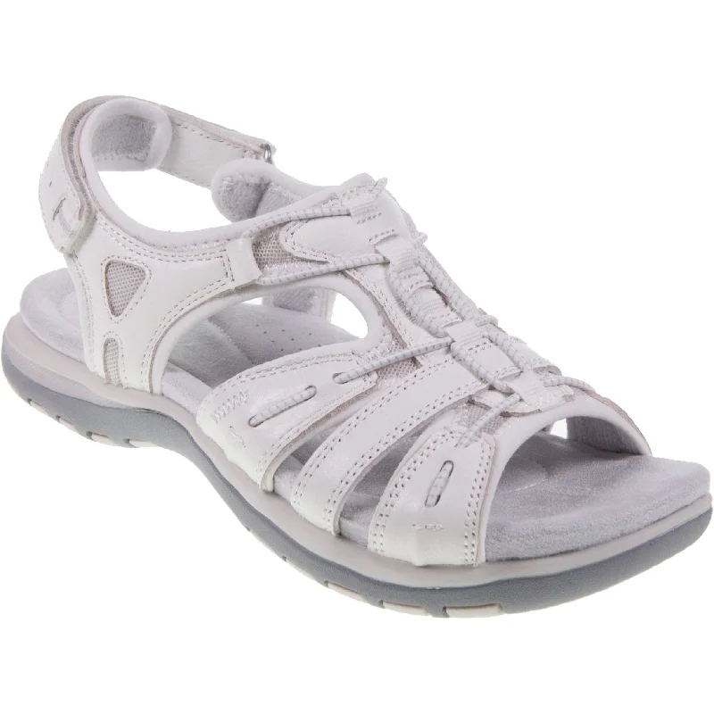 Free Spirit 41059 Fairmont 2 Ladies White Leather Arch Support Touch Fastening Sandals