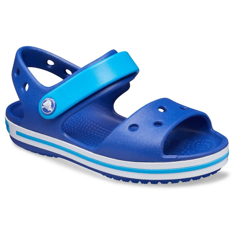 Crocs Crocband 12856-4BX Kids Cerulean Blue And Ocean Touch Fastening Sandals