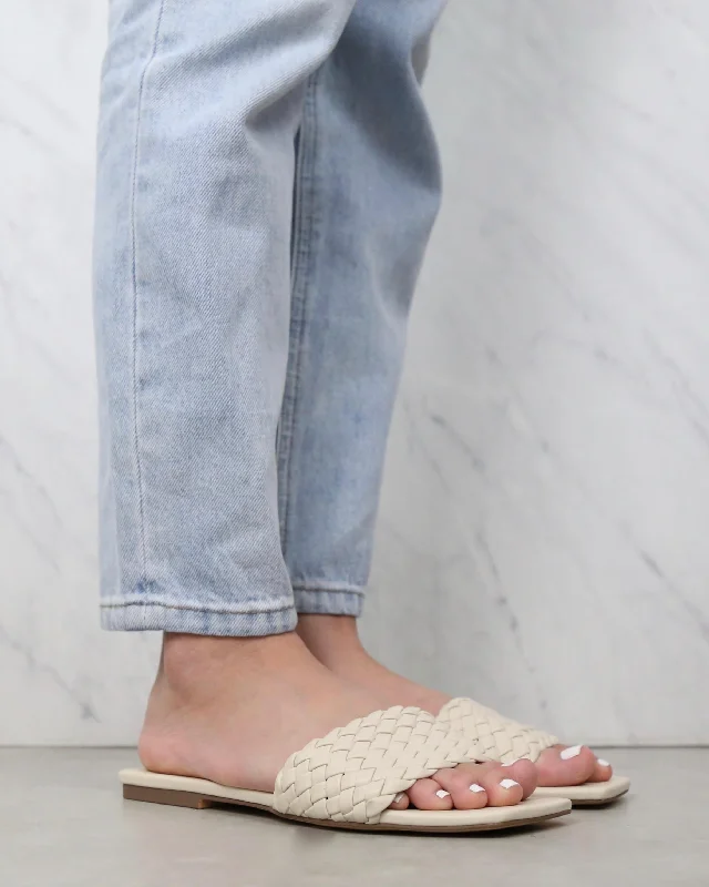 BiLLiNi - Fiona Woven Sandals in Bone