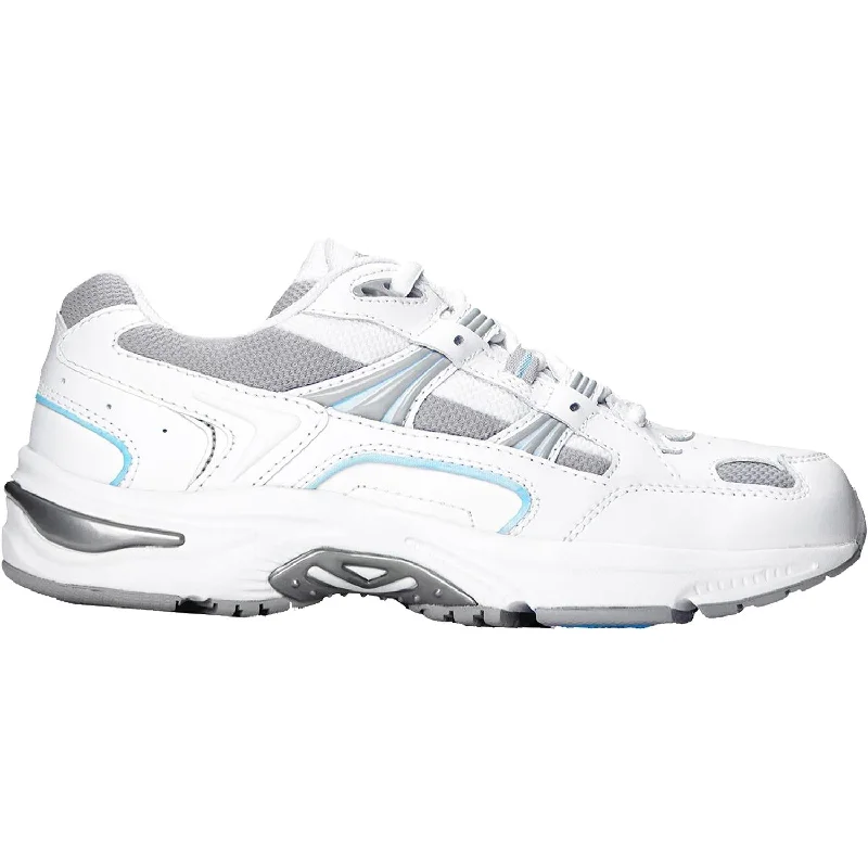 Women's Vionic Walker White/Blue Leather