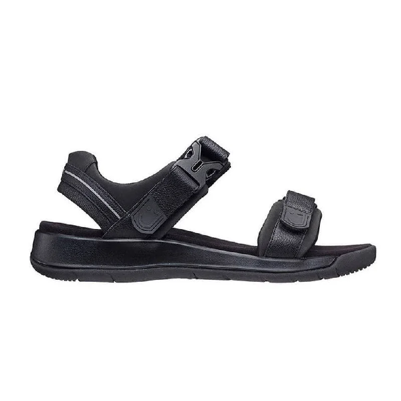 Joya Capri III Mens Black Nubuck Arch Support Touch Fastening Sandals