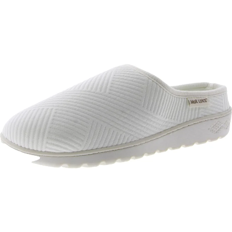 Muk Luks Womens Heidi Comfy Slip On Scuff Slippers