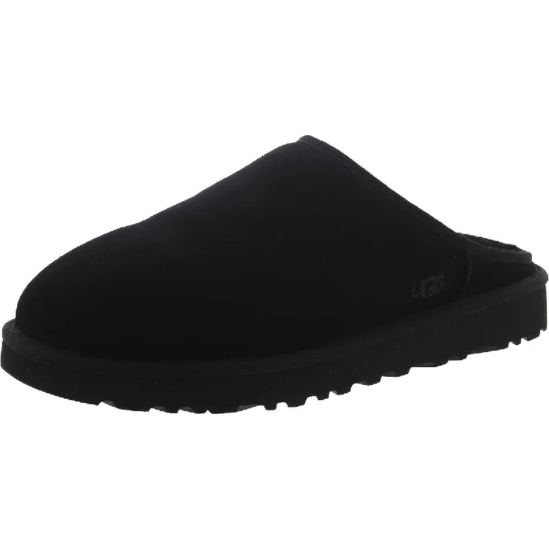 Ugg Mens Classic Slip-On Suede Shearling Scuff Slippers