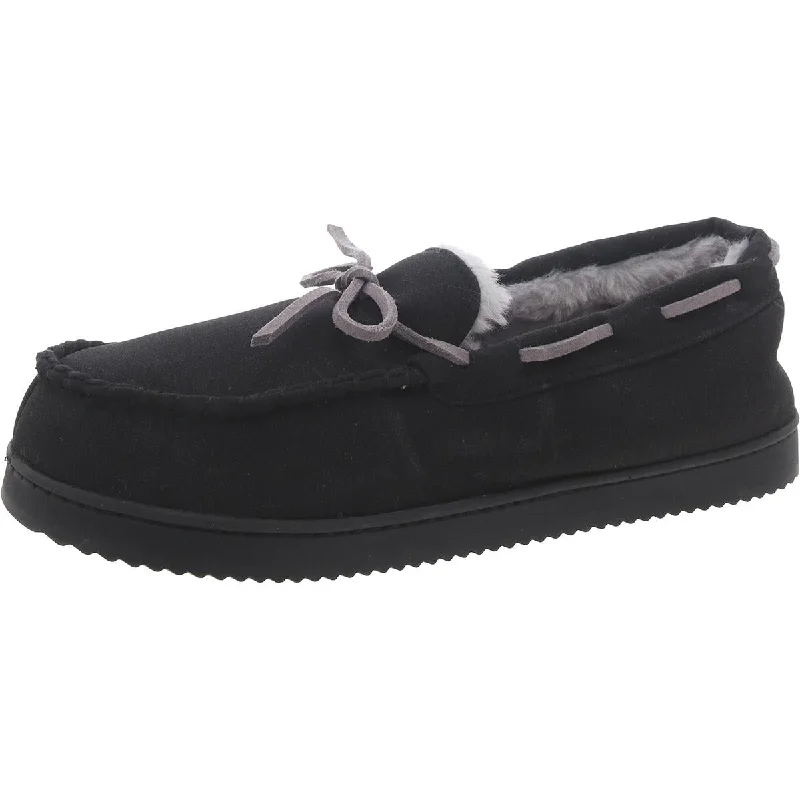 Nordstrom Rack Mens Faux Fur Lined Flat Moccasin Slippers