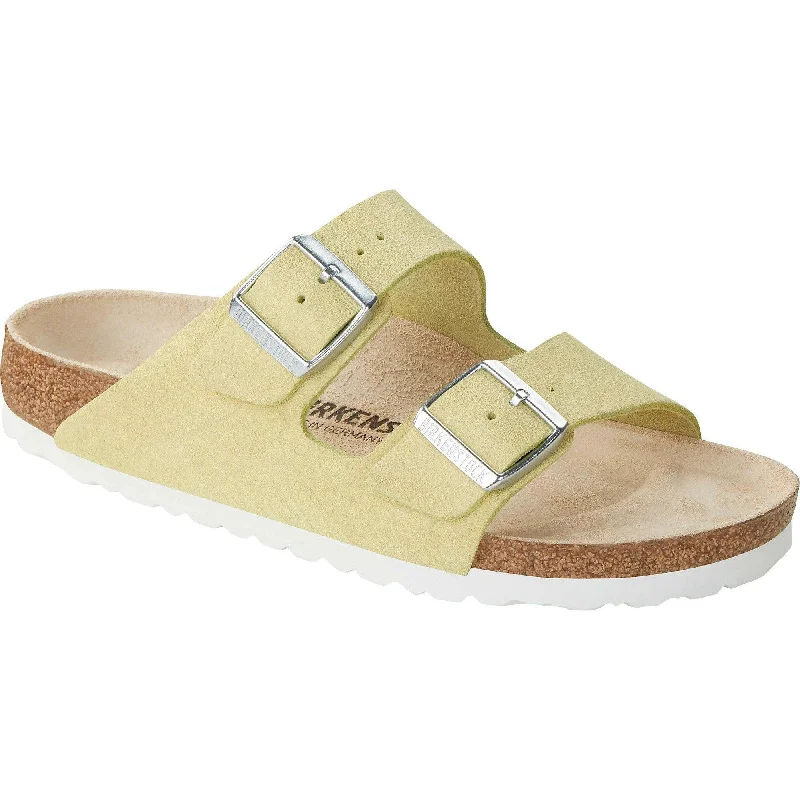 Birkenstock Arizona VL Shimmering 1024201 Ladies Popcorn Suede Arch Support Slip On Sandals