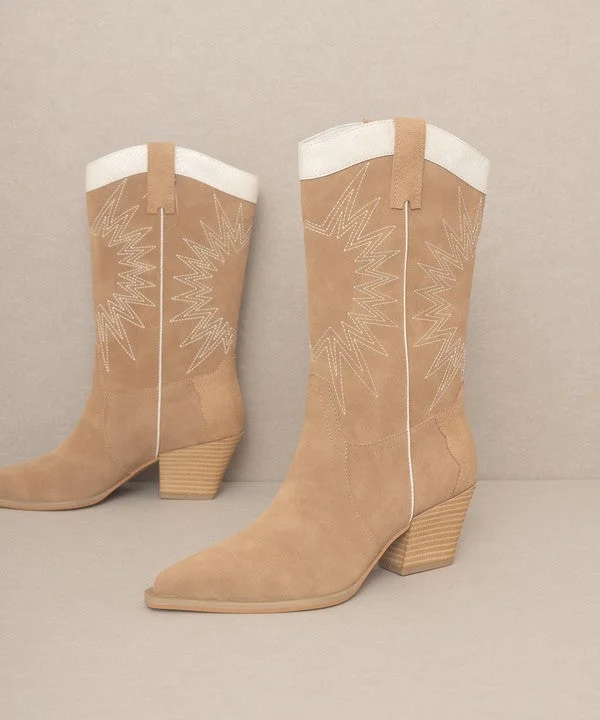 OASIS SOCIETY Halle - Paneled Cowboy Boots