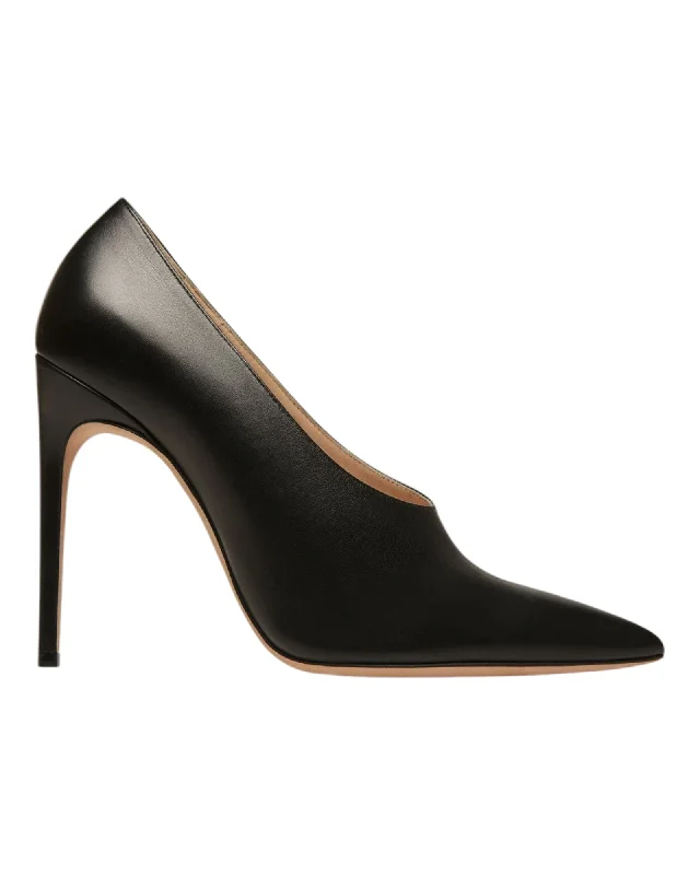 Bally Ninfa 6303037 Ladies Black Calf Plain Leather Pumps