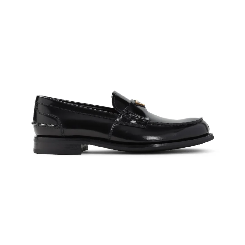 PRADA Men's Brushed Leather Loafers