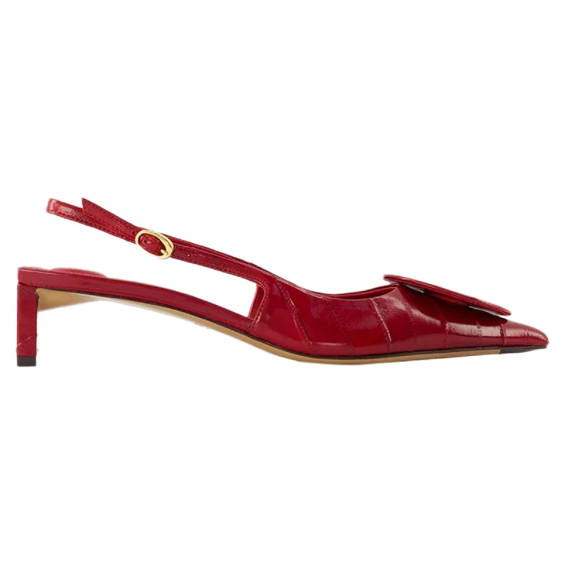 Les Slingbacks Duelo B Pumps - Jacquemus - Leather - Red