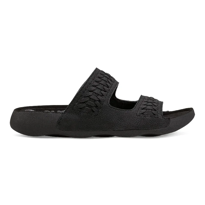 Genie Round Toe Woven Casual Slip-on Sandals