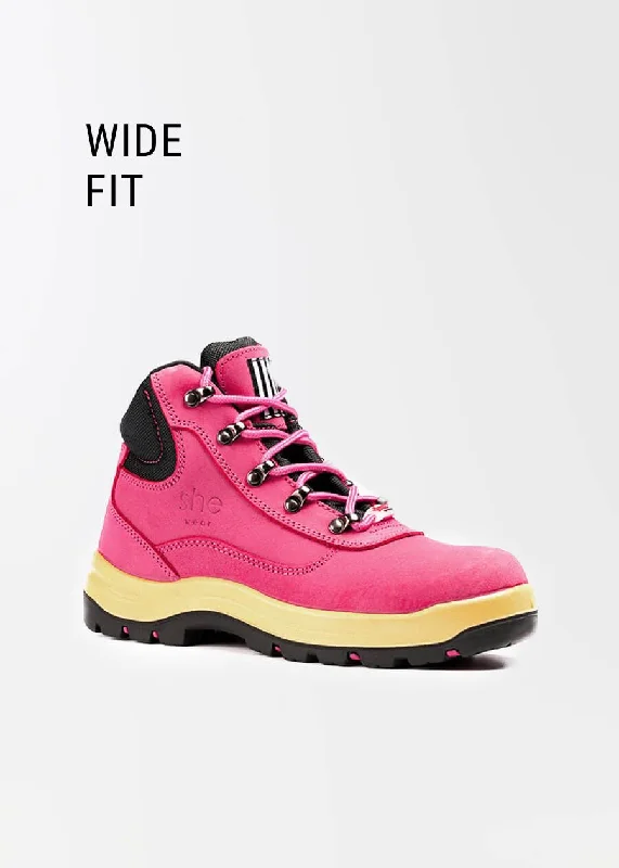 Does: ladies safety work boots (hiker style)