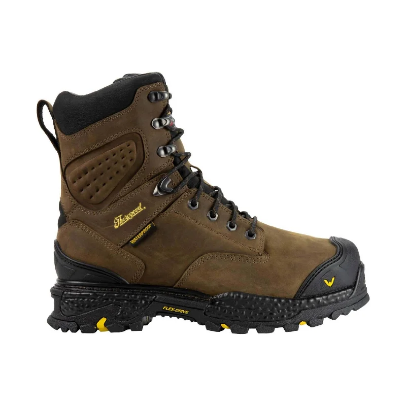 Thorogood Men's Infinity FD 8 Inch Studhorse Insulated Waterproof Composite Toe Work Boot - Brown/Black/Yellow