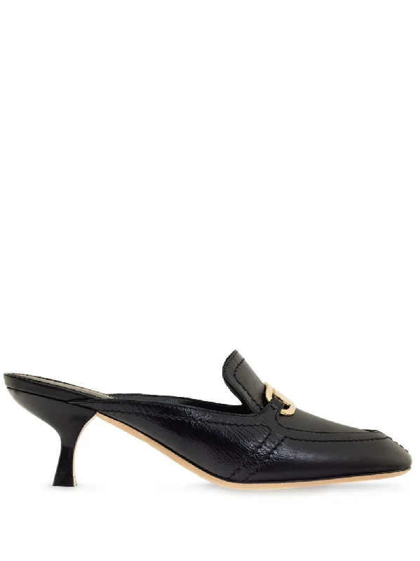 Ferragamo Crocodile-Effect Leather Flats