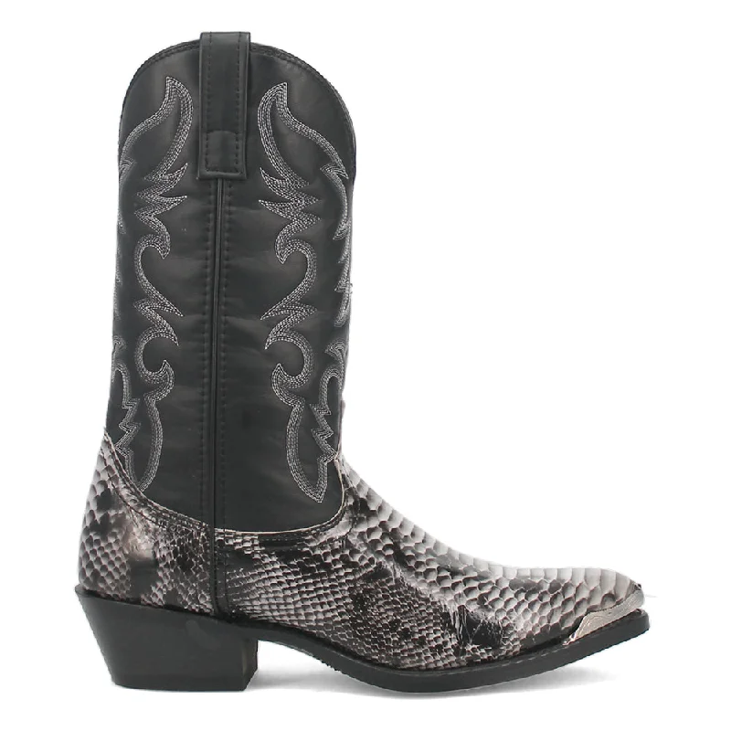 Monty Snake Print Pointed Toe Cowboy Boots