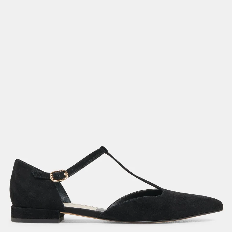 Peaty Flats Onyx Suede