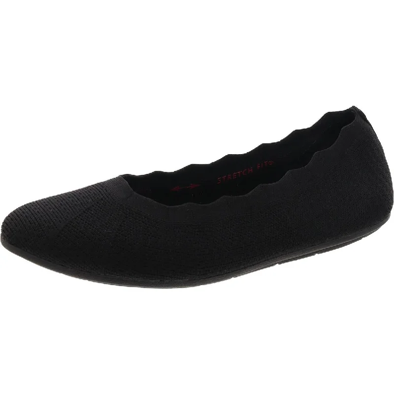 Womens Knit Slip-On Ballet Flats