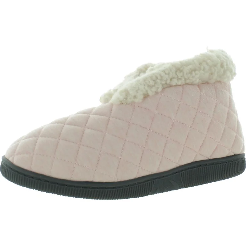 GaaHuu Womens Faux Fur Slip On Bootie Slippers