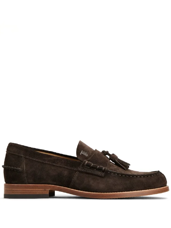 TODS Suede Tassel Loafers for Men