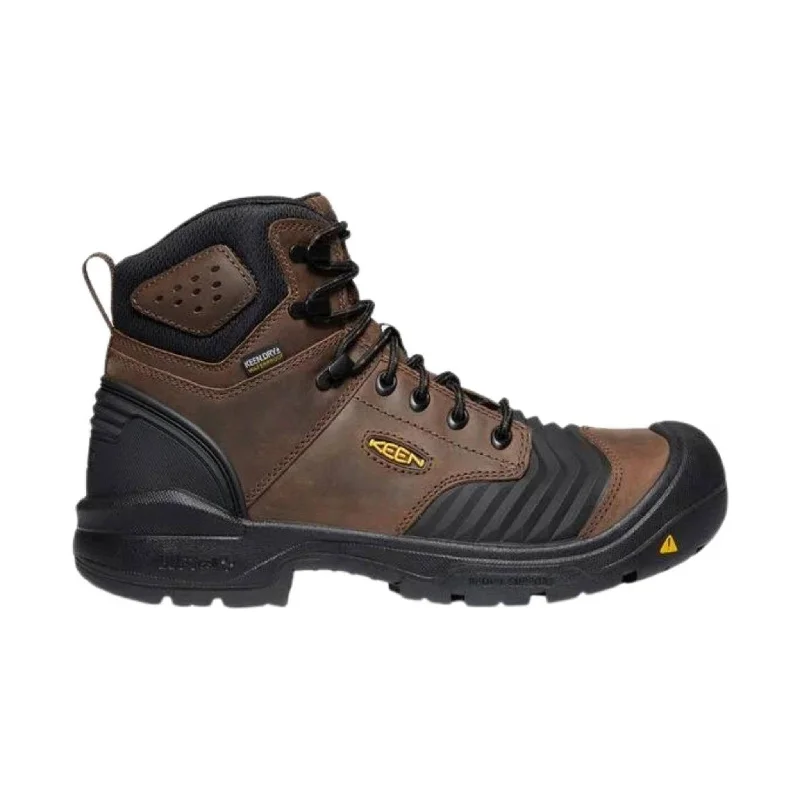 KEEN Utility Men's Portland Carbon Fiber Toe Work Boot - Dark Earth/Black