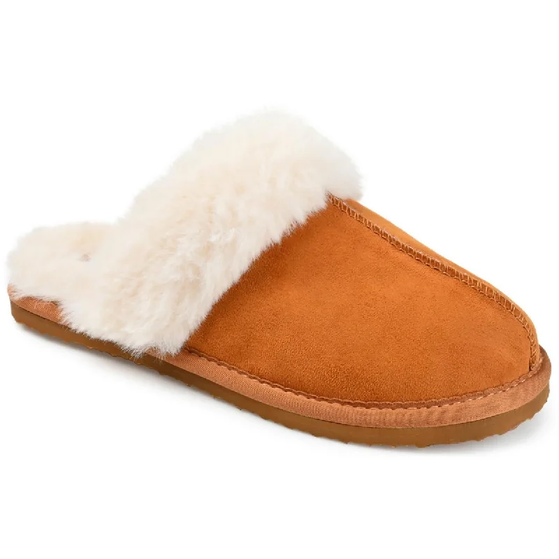 Journee Collection Womens Delanee Faux Fur  Moccasin Slippers