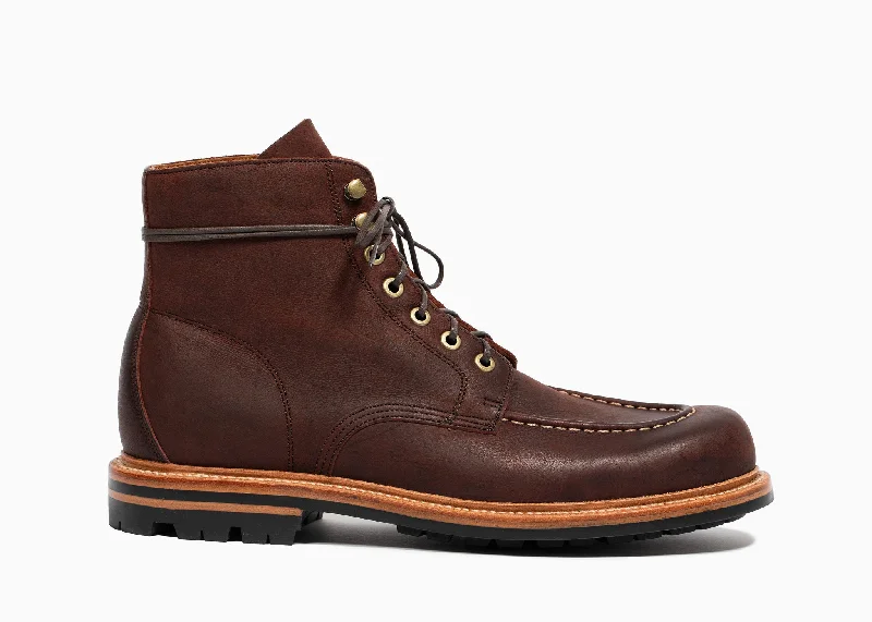 Brass Boot / Dark Burgundy Kudu