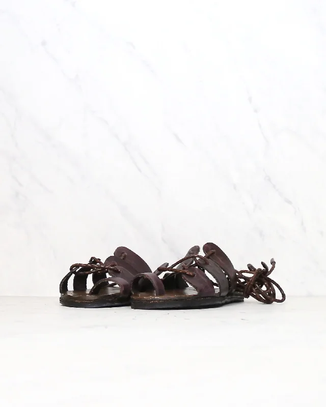 Sbicca - Women's Ankle Wrap Marmand Leather Sandals in Brown