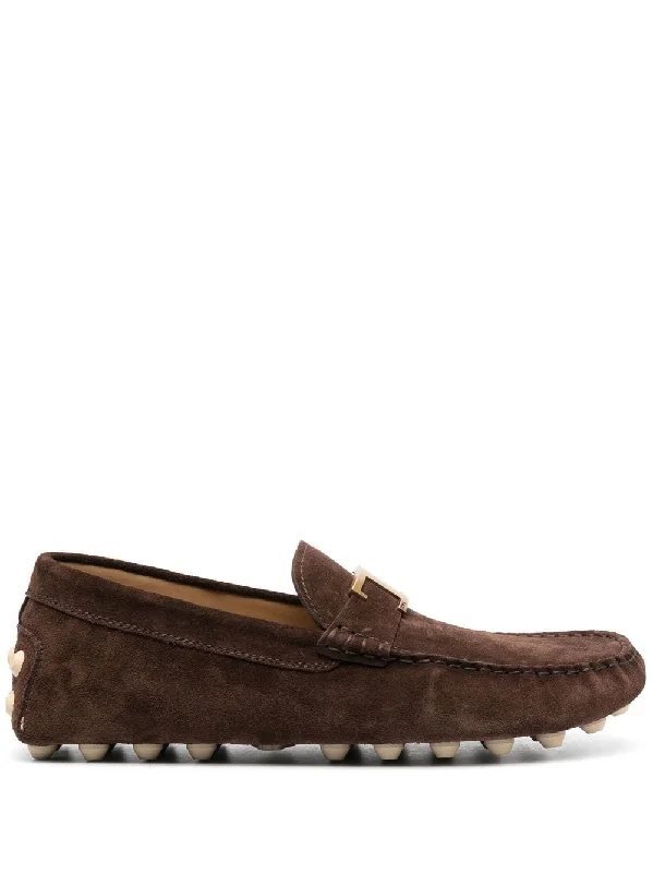 TOD'S Timeless Nubuck Driving Loafers for Men