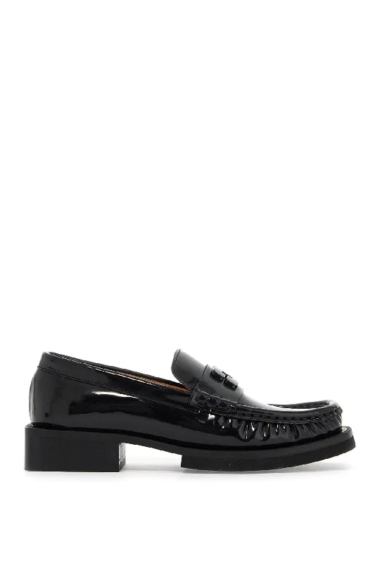 GANNI Stylish Patent Leather Loafers for Women