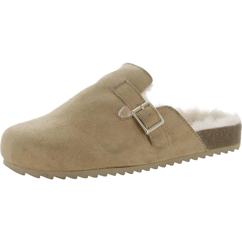 Thereabouts Womens NOVAH Buckle Faux Fur Slide Slippers