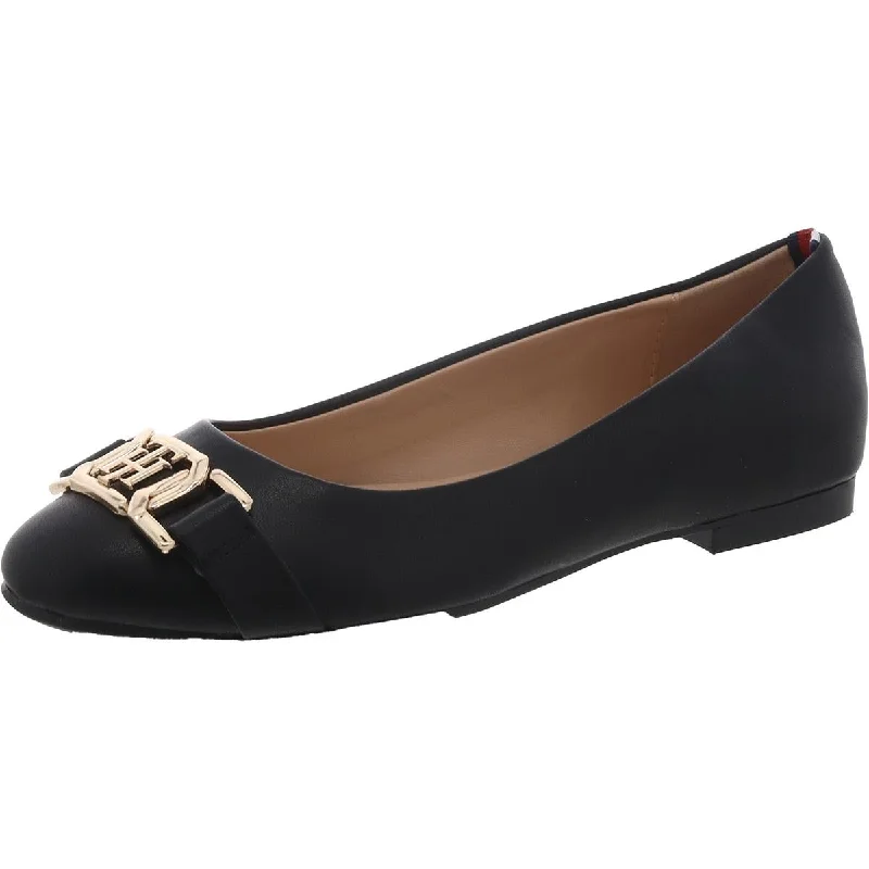 Gallyne Womens Logo Flat Ballet Flats